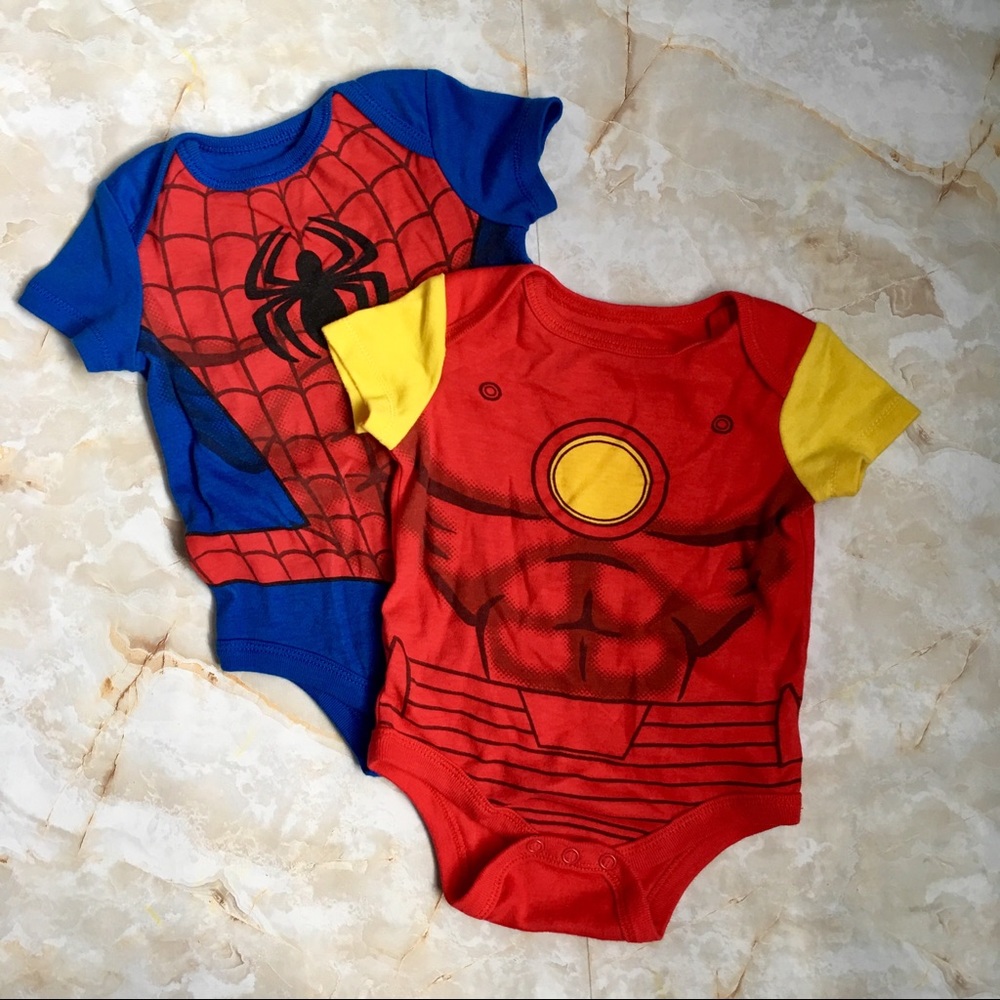 Marvel Onesie Bundle, 0-3 months